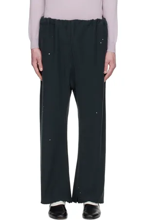Maison Margiela Pantalon de survêtement noir à effet usé