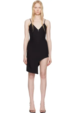 COPERNI Robe courte asymétrique façon tailleur noire