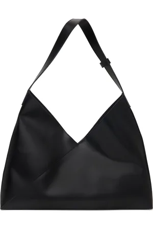 Maison Margiela Cabas noir en cuir poli