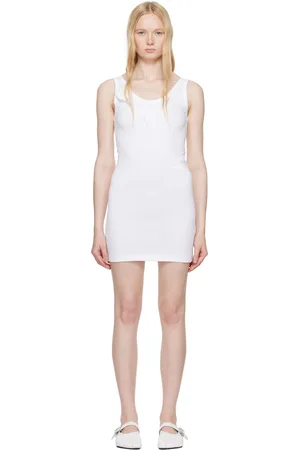 COPERNI Robe débardeur courte blanche à appliqués de rose - Disney