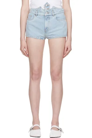 COPERNI Short bleu en denim à taille en forme de couronne - Disney