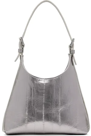 By Far Sac Baby Camryn argenté métallique en cuir