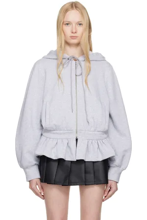 FIDAN NOVRUZOVA Pull à capuche Eska gris