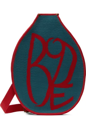 BODE Sac pour raquette bleu et rouge à logo en jacquard
