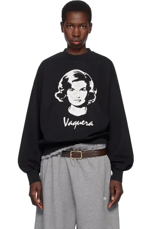 Vaquera Pull molletonné noir à image