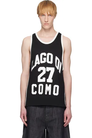 Rhude Débardeur de style maillot de basketball noir édition Como 1907