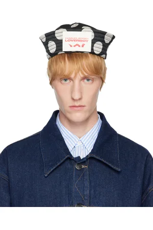Charles Jeffrey Loverboy Chapeau de marin noir et blanc exclusif à SSENSE