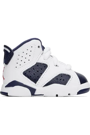 Nike Bébé | Baskets rétro Jordan 6 blanc et bleu marine