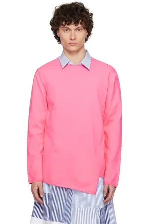 Comme des Garçons Pull molletonné asymétrique rose
