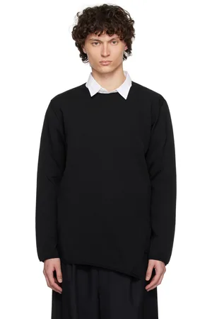 Comme des Garçons Pull molletonné asymétrique noir