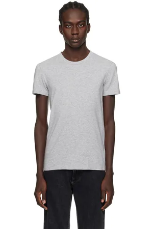 Ermenegildo Zegna T-shirt gris à col ras du cou