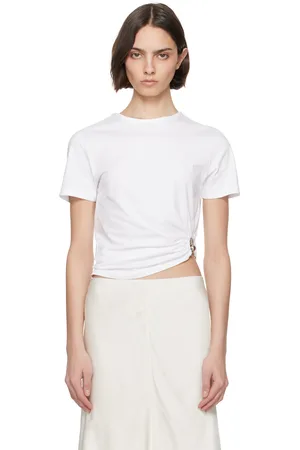 CHRISTOPHER ESBER T-shirt blanc à ferrure Orbit