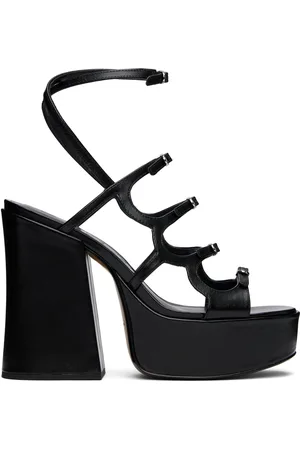 Marc Jacobs Sandales à talon Kiki noires à plateforme