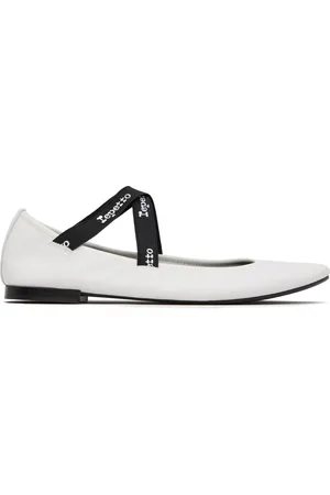 Repetto Ballerines de style Charles IX Joana blanches