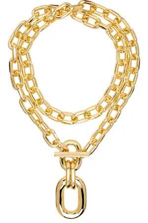 Paco rabanne Collier double tour à pendentif de gros maillons