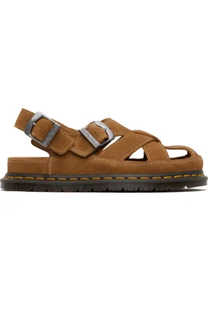 Dr. Martens Sandales style pêcheur Archive brun clair en suède