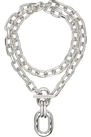 Paco rabanne Collier double tour à pendentif de gros maillons