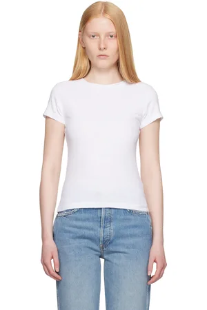 RE/DONE T-shirt ajusté 1960s blanc édition Hanes