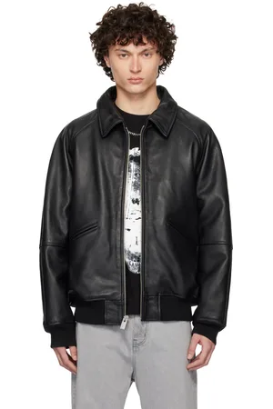 1017 ALYX 9SM Blouson teddy noir en cuir