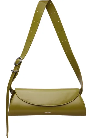 Jil Sander Petit sac vert à boucle Cannolo