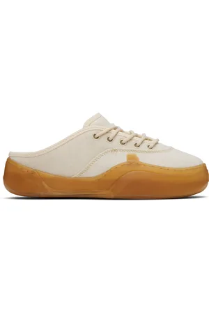 ERL Baskets de style mule Camino blanc cassé