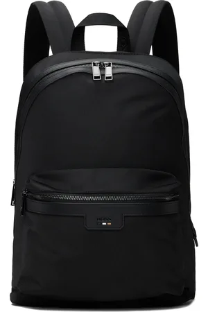 HUGO BOSS Sac à dos noir à logo gaufré