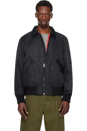 HUGO BOSS Blouson aviateur noir en nylon recyclé
