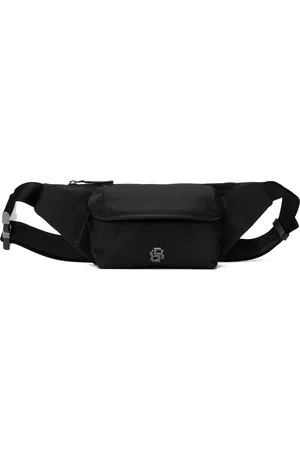 HUGO BOSS Sac-ceinture noir à monogramme double B