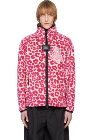 Moncler Pull molletonné blanc et rose à glissière - 1 Moncler JW Anderson