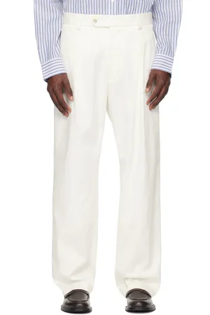 HUGO BOSS Pantalon blanc en sergé extensible édition BECKHAM