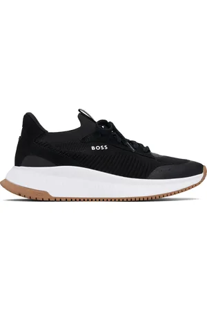 HUGO BOSS Baskets TTNM EVO noir et blanc en tricot