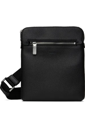 HUGO BOSS Sac noir en cuir grainé