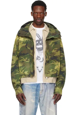 424 FAIRFAX Blouson H kaki à motif camouflage