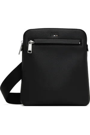 HUGO BOSS Sac noir en cuir synthétique grainé