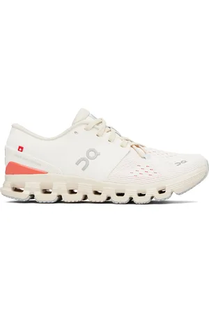 On Running Baskets Cloud X 4 blanc cassé et orange