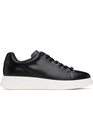 HUGO BOSS Baskets noir et blanc en cuir