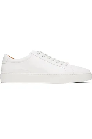 HUGO BOSS Baskets basses Gary blanches en cuir