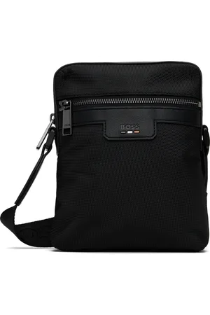 HUGO BOSS Sac noir à logo gaufré