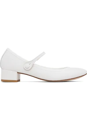 Repetto Chaussures de style Charles IX à talon Rose blanches