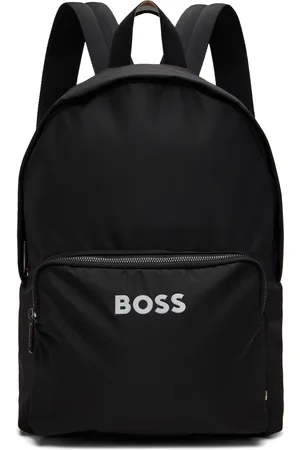 HUGO BOSS Sac à dos noir à logo contrastant