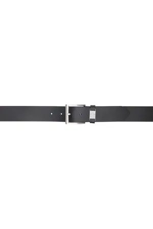 HUGO BOSS Ceinture noire à ferrure à logo