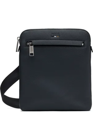 HUGO BOSS Sac bleu marine en cuir synthétique grainé