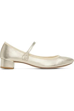 Repetto Chaussures de style Charles IX à talon Rose dorées