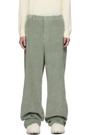 Jil Sander Pantalon droit vert