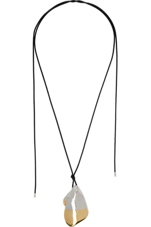 Panconesi Collier Petali noir en corde