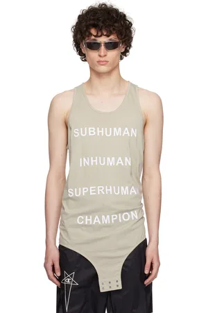 Rick Owens Débardeur de basketball blanc cassé édition Champion