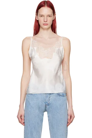 COPERNI Camisole blanche à motif fleuri