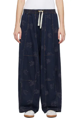 Pins & Needles Pantalon de détente H.D. bleu marine en denim