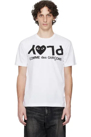 Comme des Garçons T-shirt blanc à grand logo