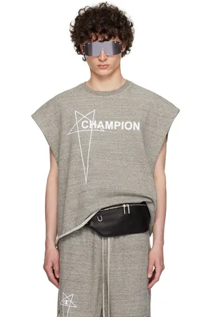 Rick Owens Débardeur écourté gris édition Champion - Tatlin